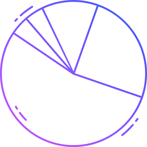 gráfico circular icono gratis