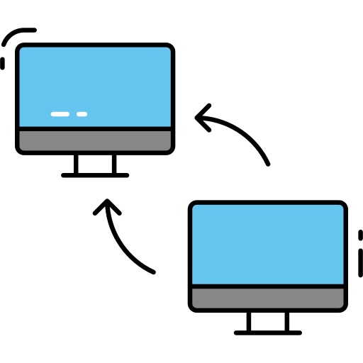 transferencia de datos icono gratis