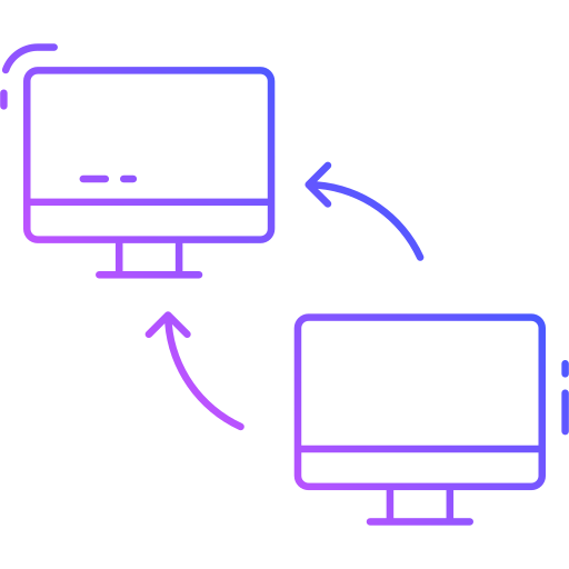 transferencia de datos icono gratis