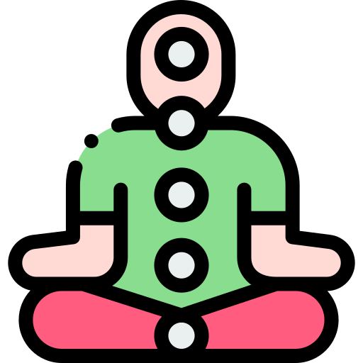 Chakras Detailed Rounded Lineal color icon