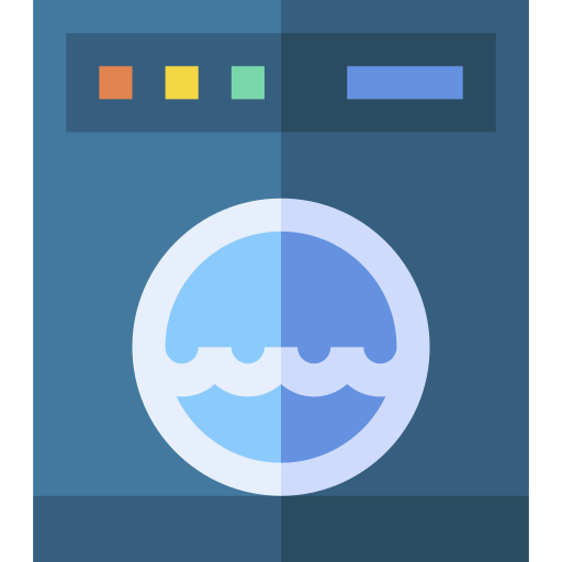 Washing machine Basic Straight Flat icon