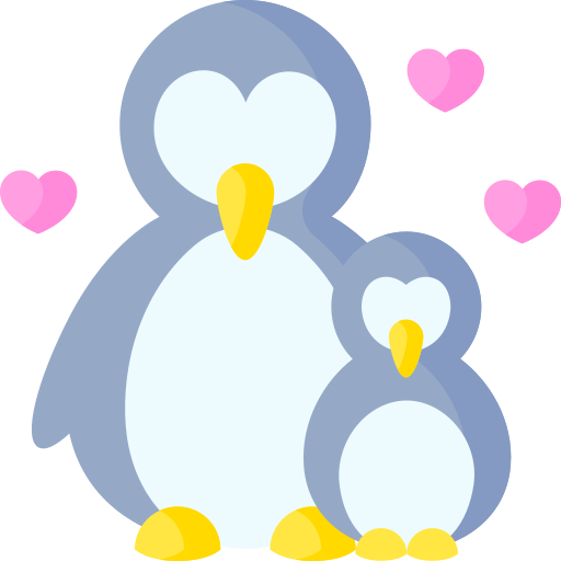 pingüinos icono gratis