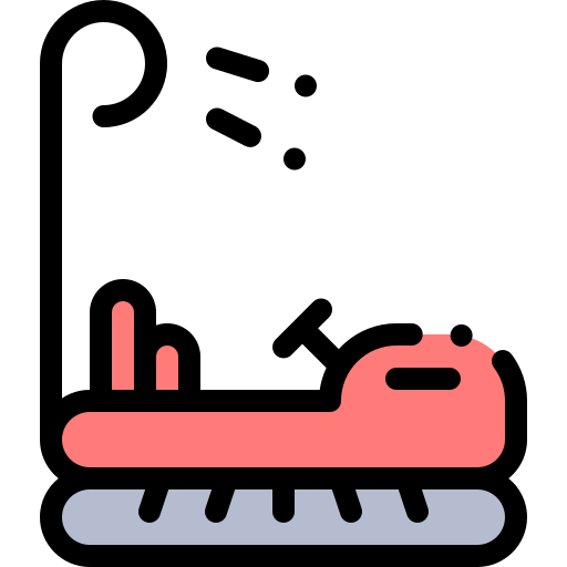 Bumper Car Detailed Rounded Lineal Color Icon