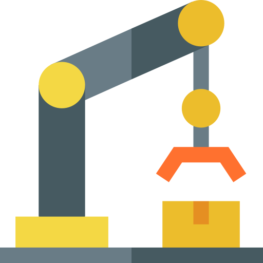 Robotic arm Basic Straight Flat icon