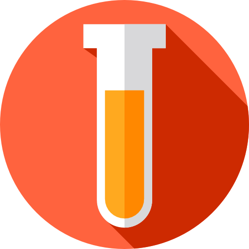 Test tube Flat Circular Flat icon