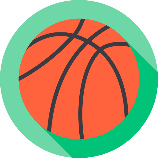 Basketball Flat Circular Flat icon