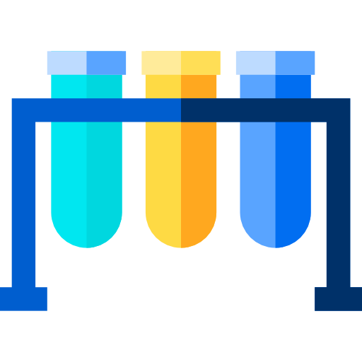 Test tubes Basic Straight Flat icon