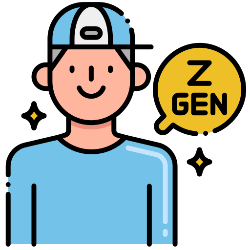 Generation z Flaticons Lineal Color icon