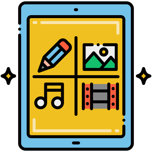 medios de comunicación icono gratis