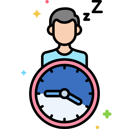 Sleeping Flaticons Lineal Color Icon 