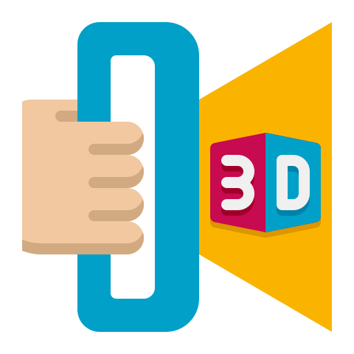 escáner 3d icono gratis