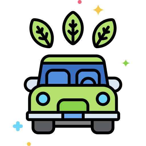 Zero emission - Free transport icons