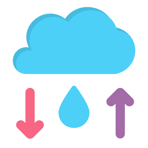 el ciclo del agua icono gratis