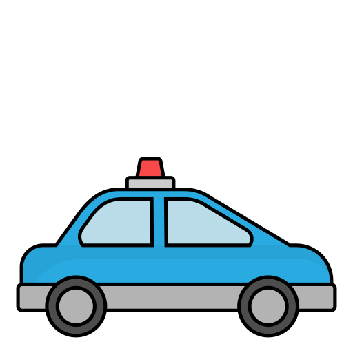 coche de policía icono gratis