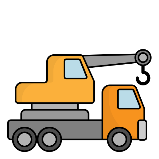 Crane truck Generic Outline Color icon