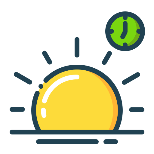 puesta de sol icono gratis