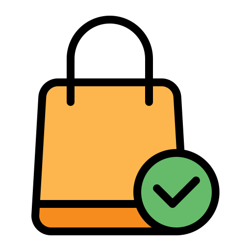 Shopping bag Generic Outline Color icon