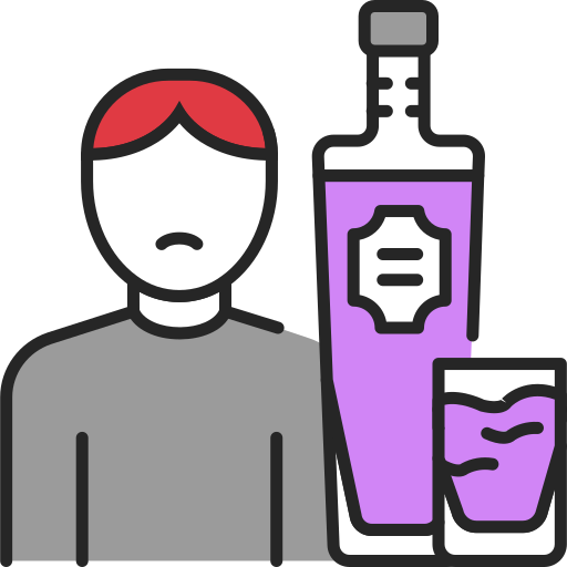 Alcoholism Generic Outline Color icon