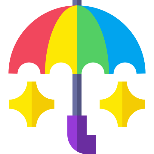 Umbrella Basic Straight Flat icon