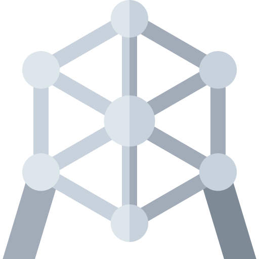 Atomium Basic Straight Flat icon