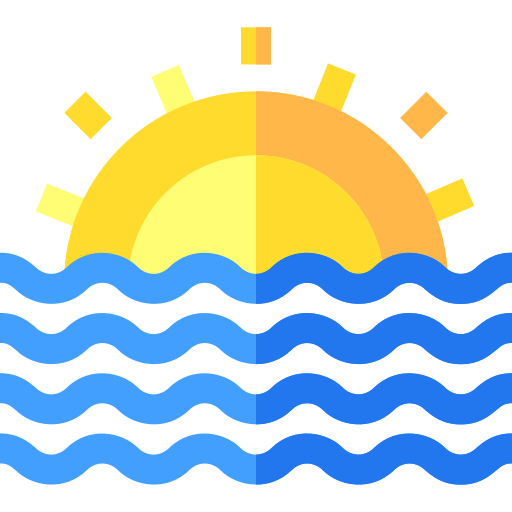 Sunrise Basic Straight Flat icon