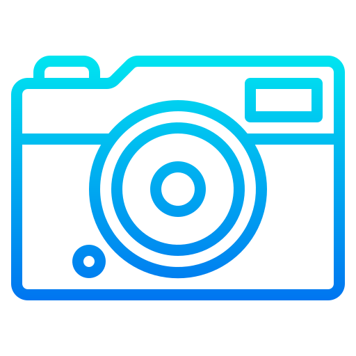 Camera srip Gradient icon