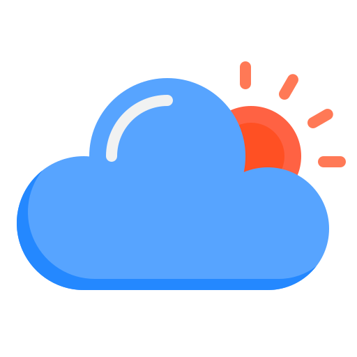 Cloudy srip Flat icon