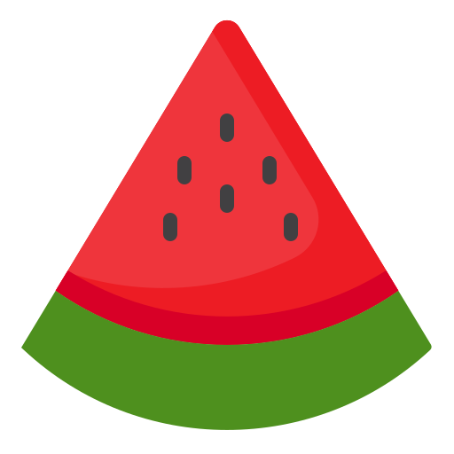 Watermelon srip Flat icon