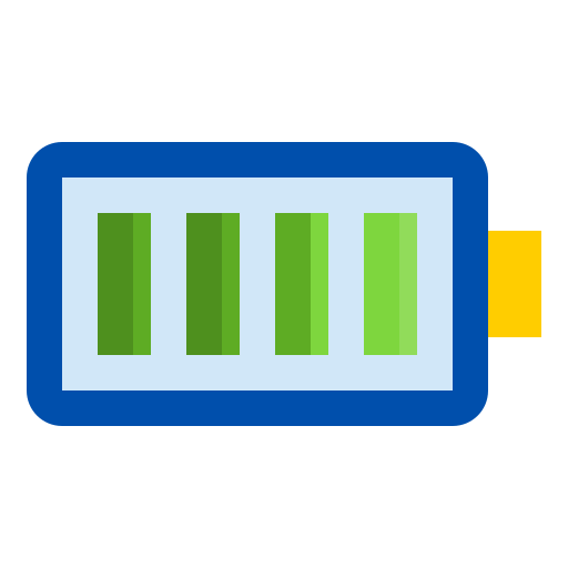 bateria llena icono gratis