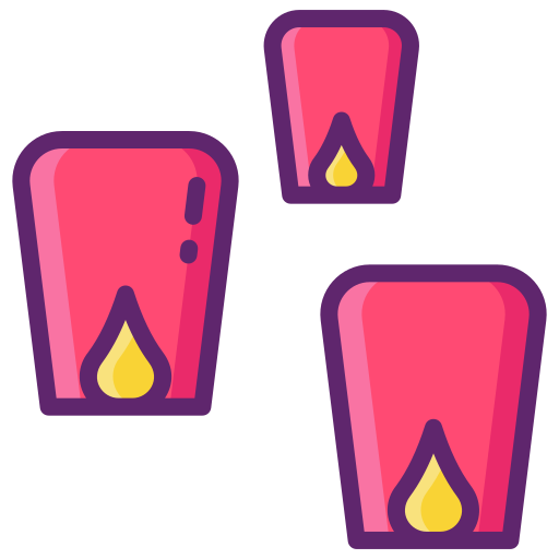 Paper lanterns free icon Paper lanterns free icon
