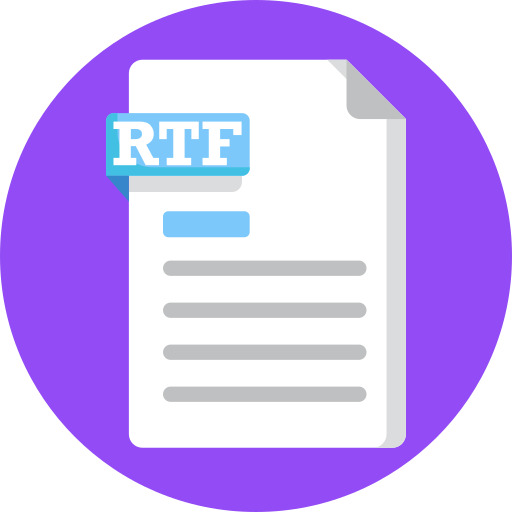 Rtf extension Generic Circular icon