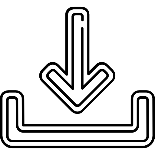 flecha hacia abajo icono gratis