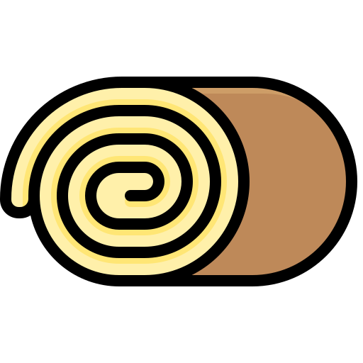 Swiss roll Generic Outline Color icon