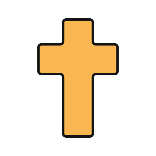 Cross Generic Outline Color icon