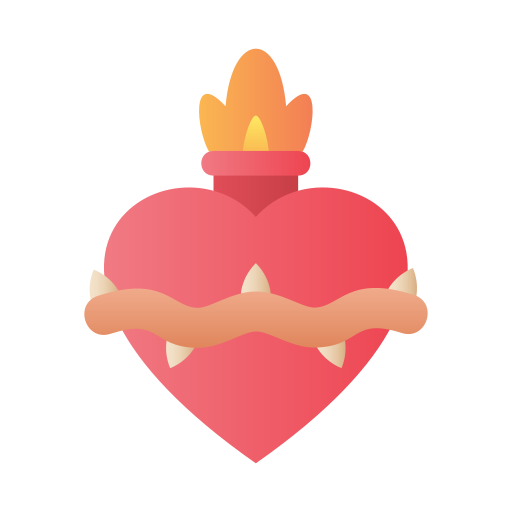 sagrado corazón icono gratis