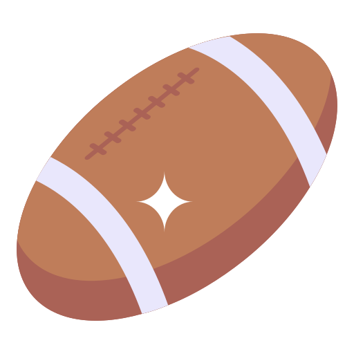 pelota de rugby icono gratis