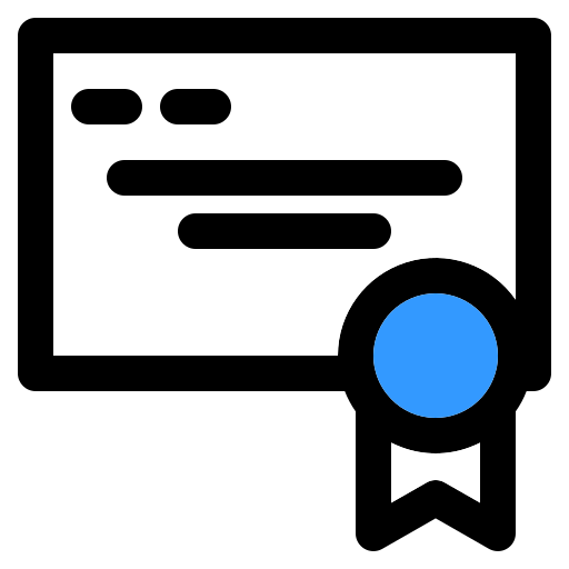 Certificate free icon Certificate free icon