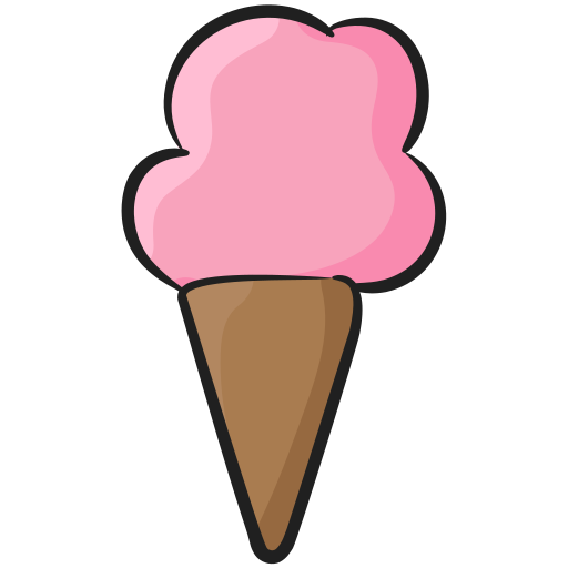 cucurucho de helado icono gratis