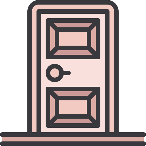 Door Generic Outline Color icon