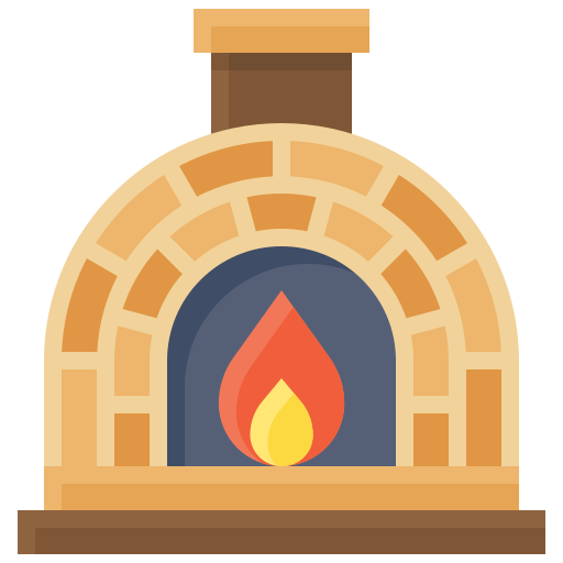 horno de piedra icono gratis