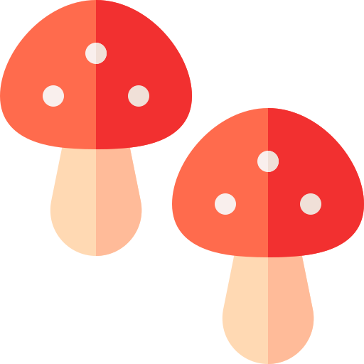 Mushroom Basic Rounded Flat icon