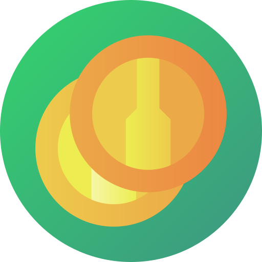 Cryptocurrency Flat Circular Gradient icon