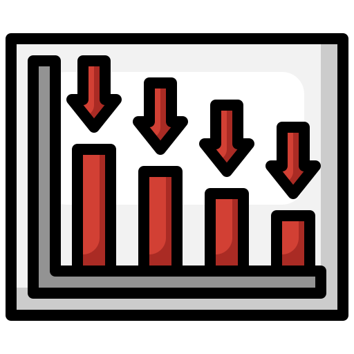 gráfico de barras icono gratis