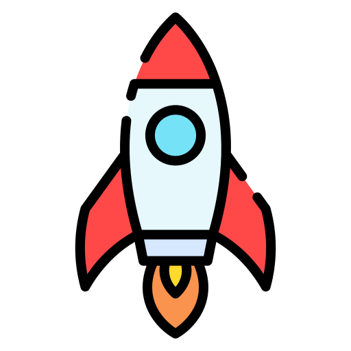 Rocket Good Ware Lineal Color icon