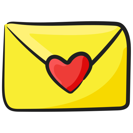 carta de amor icono gratis