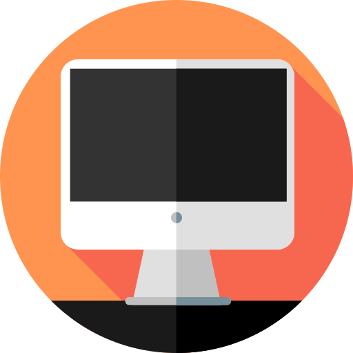 Monitor Flat Circular Flat icon