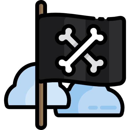 bandera pirata icono gratis