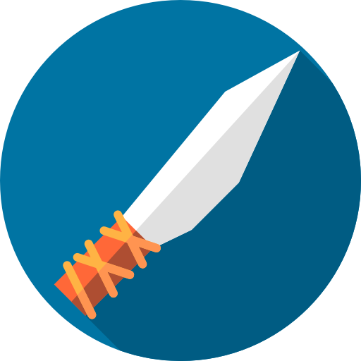 Dagger Flat Circular Flat icon