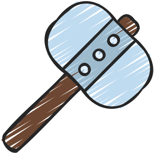juego de martillo icono gratis