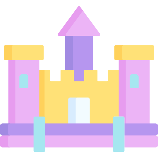 castillo inflable icono gratis